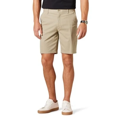 Image de Amazon Essentials Short chino extensible pour homme, coupe ajustée, 22,9 cm, marron clair, taille 29