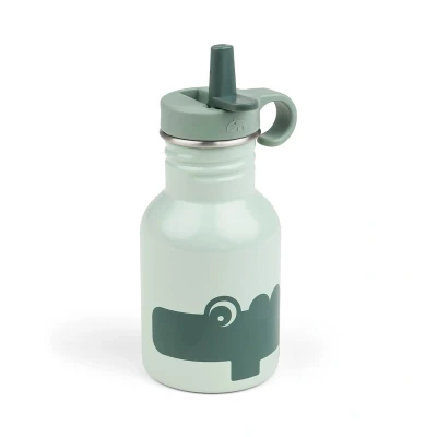 Afbeelding van Done by deer rvs drinkfles croco green 350 ml