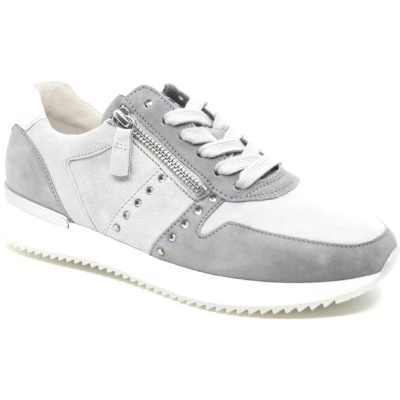 Afbeelding van Gabor, 43.481.19, Grijs combi sneaker wijdte F