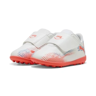 Afbeelding van FUTURE 8 PLAY TT voetbalschoenen, Zwart/Rood/Wit, Maat 27 PUMA