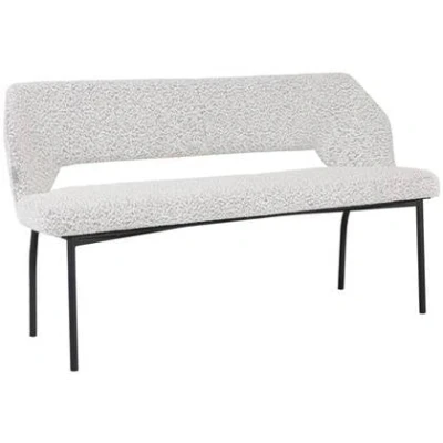 Afbeelding van MUST Living Bench Bloom 150,86x150x57 cm, bouclé light grey