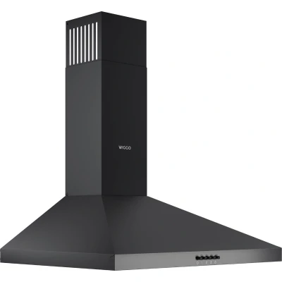 Afbeelding van Wiggo WE D630P(B) Wandschouw Afzuigkap 60 cm 300m3/h 3 standen Energieklasse D Zwart
