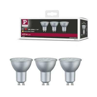 Afbeelding van Paulmann 28430 LED lamp Energielabel G (A G) GU10 6.5 W Warmwit (Ø x h) 51 mm 54 3 stuk(s)