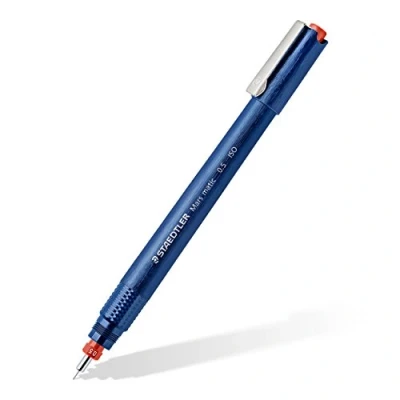 Afbeelding van Staedtler Mars Matic, professionele pen met buispunt voor tekenen op papier, 0,5 mm punt, levering in kartonnen etui, 700 M05