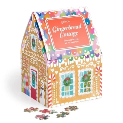 Afbeelding van Joy Laforme Gingerbread Cottage. 500 Piece Puzzle in a House