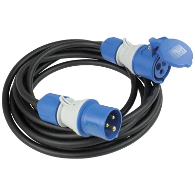 Afbeelding van AS Schwabe 61401 Stroom Verlengkabel Zwart, Blauw 5 m