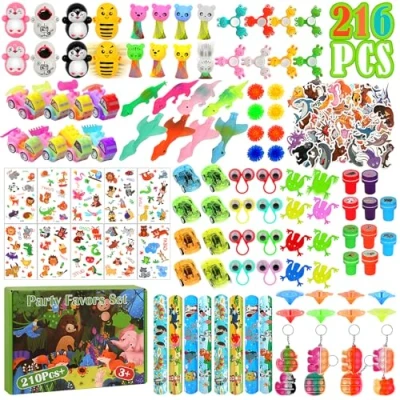 Afbeelding van KOMABLEN 120 stuks kleine verjaardagscadeaus voor kinderen, cadeautjes, piñata vulling kinderen en jongeren