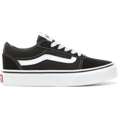 Afbeelding van VANS YT Ward (SUEDE/CANVAS)BLACK/WHITE Maat 30
