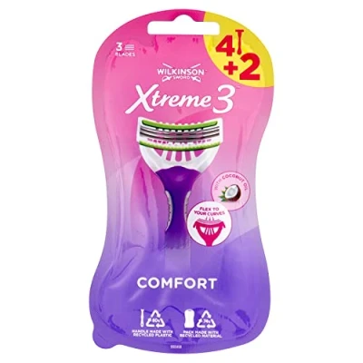 Afbeelding van Wilkinson Wegwerpmesjes Women Xtreme 3 Beauty 6 Stuks