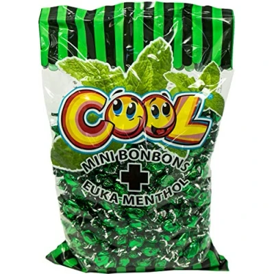 Afbeelding van Cool Euka menthol minisnoepjes in zak (1 x 1 kg)