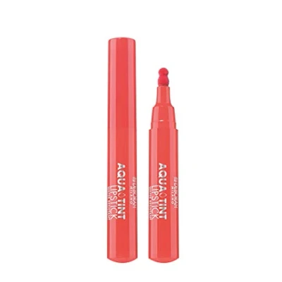 Afbeelding van Deborah Milano Aqua Tint Lipstick met aloë vera, langdurige lippenkleur nr. 03 koraal, hydraterende en glanzende waterdichte marker, geeft pluizige gesatineerde lippen, 2,5 g