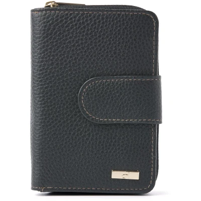 Afbeelding van dR Amsterdam Mint Ladies Wallet black Dames portemonnee