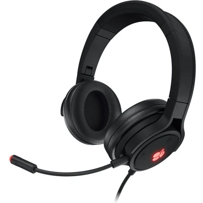 Afbeelding van CHERRY JA 2200 2 On Ear headset Gamen Kabel 7.1 Surround Zwart Microfoon uitschakelbaar (mute), Volumeregeling, Vouwbaar