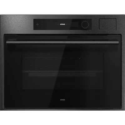 Afbeelding van ATAG CSX8412D 5 in 1 Inbouwoven Black Steel Inbouw solo oven combi Inhoud: 50 Liter