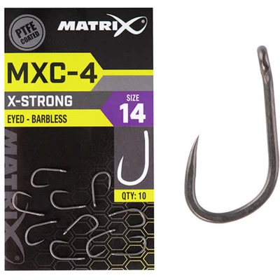 Afbeelding van Matrix MXC 4 Barbless Eyed (10 pcs) Maat : size 16