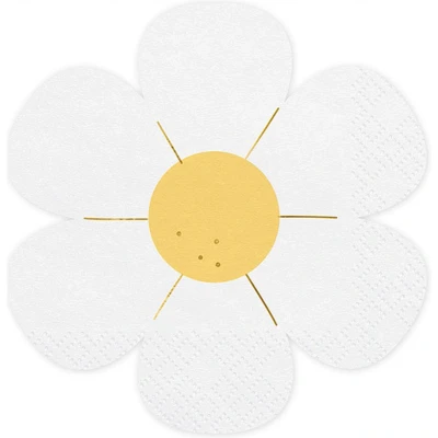 Afbeelding van Partydeco Servetten daisy 12 stuks