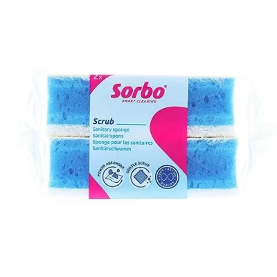 Afbeelding van Sanitairspons blauw XL 2 st 11,5x6,5x4cm