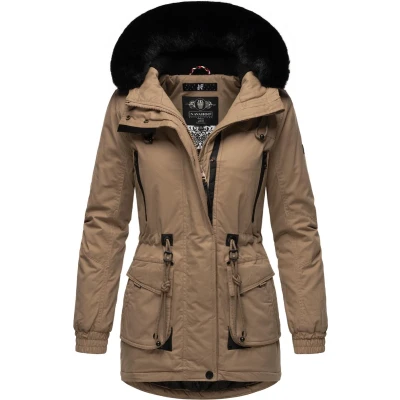 Afbeelding van Navahoo Olessaa Winterjas, Dames, Maat: XS, Taupe