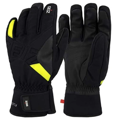 Afbeelding van Seiz Handschoenen FLEXIBLE Winter Snow Unisex WGL00010 01 zwart geel