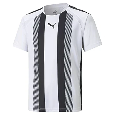 Afbeelding van Puma Teamliga Shirt Korte Mouw Kinderen Wit / Zwart Maat: 140
