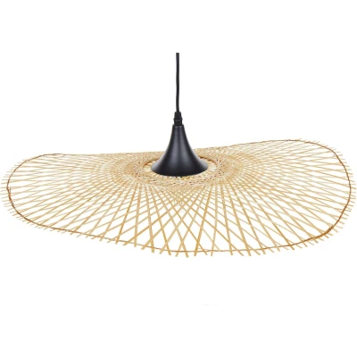 Afbeelding van Beliani FLOYD Hanglamp Lichtbruin Bamboehout