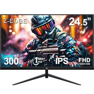 Afbeelding van Z Edge Gaming Monitor 25 inch 300 Hz (DP1.4x2), IPS Panel, 240 (HDMI2.0x2), FHD 1080P, 1ms, FreeSync, PC Gamer LED 16:9, verstelbare helling, ultradunne rand, VESA 75 x mm (DP kabel