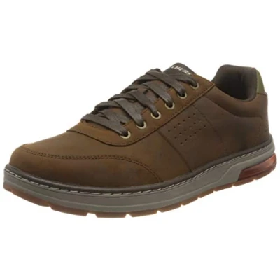 Afbeelding van Skechers Sneakers laag, Heren, Maat: 43, Bruin Leer