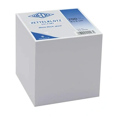 Afbeelding van wedo Werner Dorsh Waytex memoblok, gelijmd, 700 vellen, 9 x cm, verschillende kleuren
