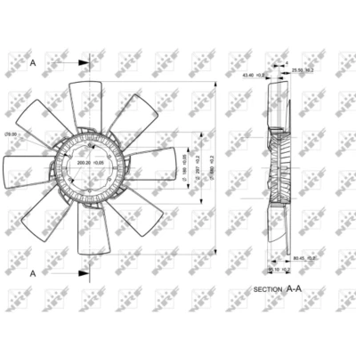 Afbeelding van NRF 49835 Koelventilator