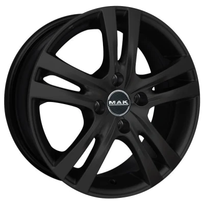 Afbeelding van MAK 4 gat 16duim 108mm lichtmetalen Velg zenith zwart F6560ZHGB40BD2 6.5duim 40mm 63.4mm