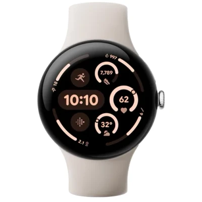 Image de Google Pixel Watch 3 Argent/Crème 45 mm