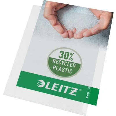 Afbeelding van Leitz L map Premium Uit Gekorreld Pp, 120 Micron, Pak Van 100 Stuks Showtassen