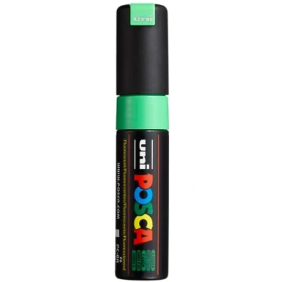 Afbeelding van uni ball Paint Marker op waterbasis Posca PC 8K fluo groen paintmarker