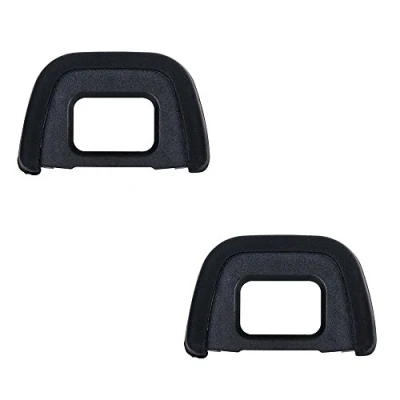 Afbeelding van JJC Zachte siliconen oculair geschikt voor de Nikon D750, D610, D600, D300s, D300, D200, D100, D90, D80, D70S, D70, D60, D7100, D7000, D5100, D5000 vervangt DK 200 1/DK 2 1 23 (2 stuks