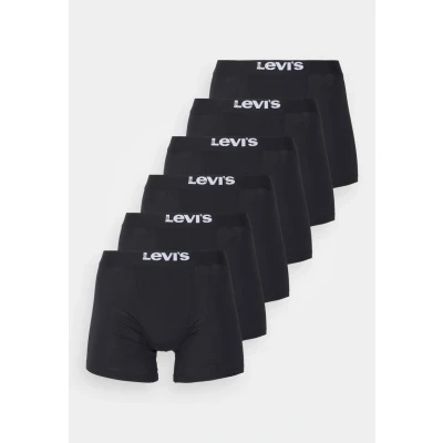 Afbeelding van Levi&#039;s MEN Basic Brief 6 PACK Onderbroeken, Heren, Maat: Small, Black