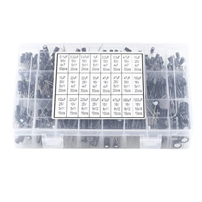 Afbeelding van Set met 540 stuks, 24 waarden, elektrolytische condensatoren, assortiment van aluminium, 10 V 50 V, 0,1uF 1000uF, voor doe het zelf elektronica