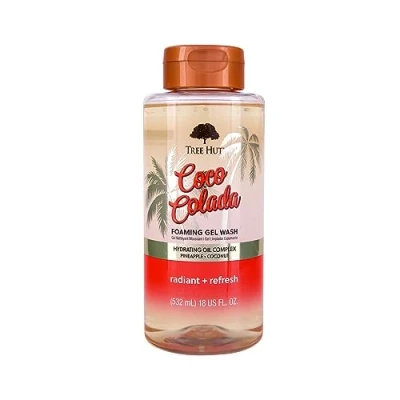 Afbeelding van Tree Hut Coco Colada Foaming Gel Body Wash Douchgel Badschuim 532ml