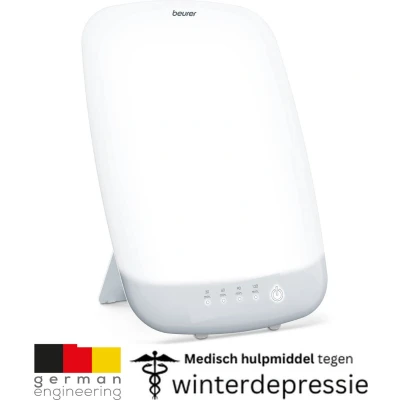 Afbeelding van Beurer TL 85 Lichttherapielamp Daglichtlamp Groot oppervlak: 37 x 30 cm 14000 Lux (op 20 cm) Timer UV vrij LED Afneembare voet 60 Watt Incl. adapter Medisch gecertificeerd 3 Jaar garantie