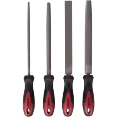 Afbeelding van Vijlenset Toolland 4 delig (Staal, Softgrip)