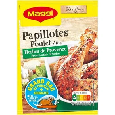Afbeelding van MAGGI Kippenvlinder, Provençaalse kruiden, 34 g, 4 stuks, verkocht per verpakking