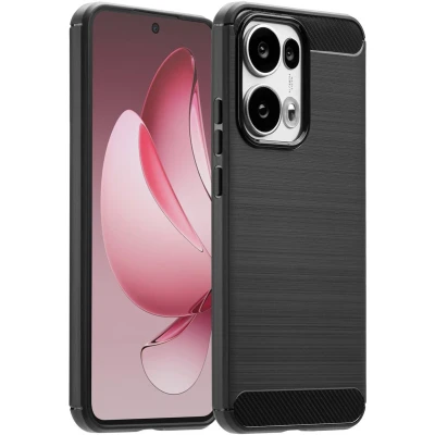 Afbeelding van imoshion Brushed Backcover voor de Oppo Reno 13 Pro Zwart