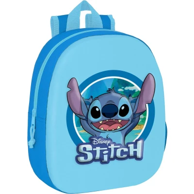 Afbeelding van Disney Lilo &amp; Stitch Rugzak, 3D True Blue 33 x 27 10 cm Polyester