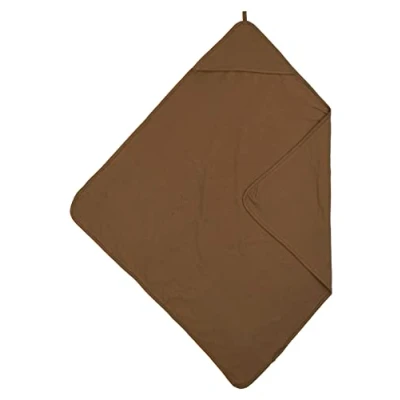 Afbeelding van Meyco Baby Uni badcape chocolate 80x80cm