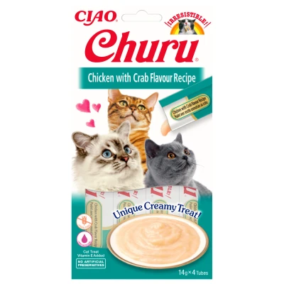 Afbeelding van Inaba Churu Chicken / Crab 56 GR