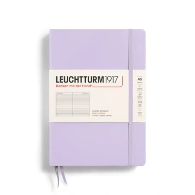 Afbeelding van Leuchtturm1917 Medium A5 Notitieboek Gelinieerd Lilac Notebook 4004117609312