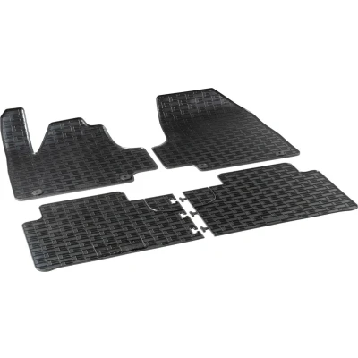 Afbeelding van WALSER 55043 Vloermatset Waterdicht Rubber voor en achter Zwart Op maat gemaakt