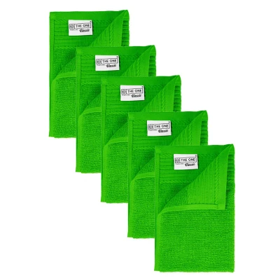 Afbeelding van 5x The One Towelling Gastendoekje 30x50 Lime