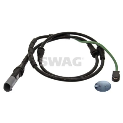Afbeelding van SWAG 20 10 4599 Slijtage Indicator Remblokken Vooras links, Aan een zijde verbouwd BMW: X5, X6