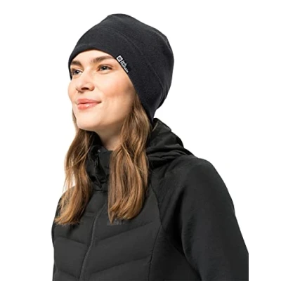Afbeelding van Jack Wolfskin Kaskaden Beanie 1910841 6000, Unisex, Zwart, Muts, maat: One size