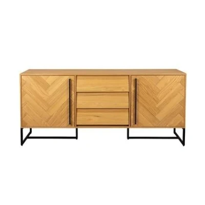 Afbeelding van Dutchbone Class Dressoir Hoog Eikenhout Bruin